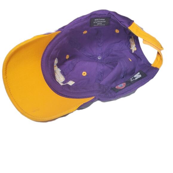 LSU Tigers Starter Baseball Cap Adult Purple Hat  Gold Brim & Embroidery Clean - Picture 5 of 8
